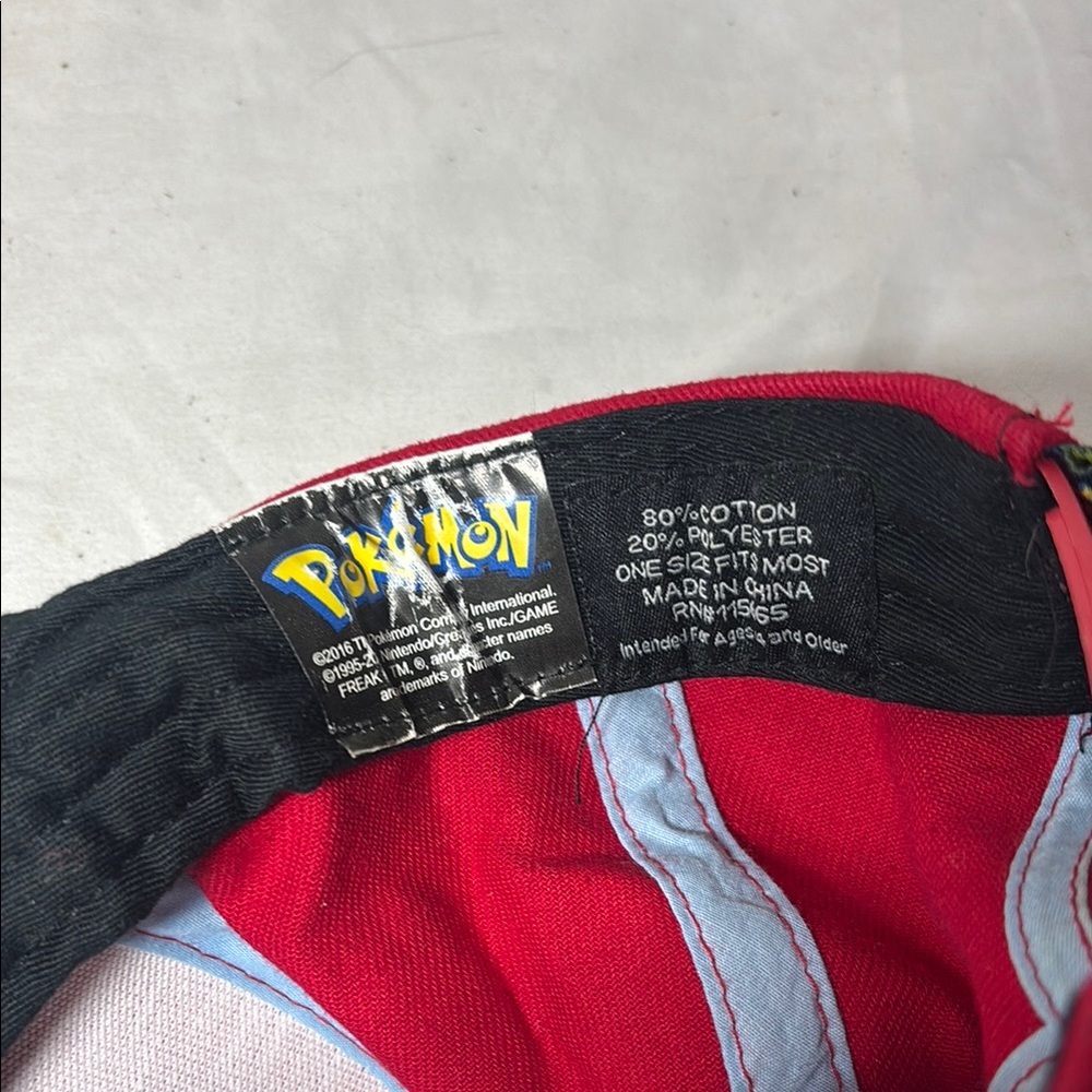 Pokémon Red and Gray Baseball Cap - Picture 2 of 4